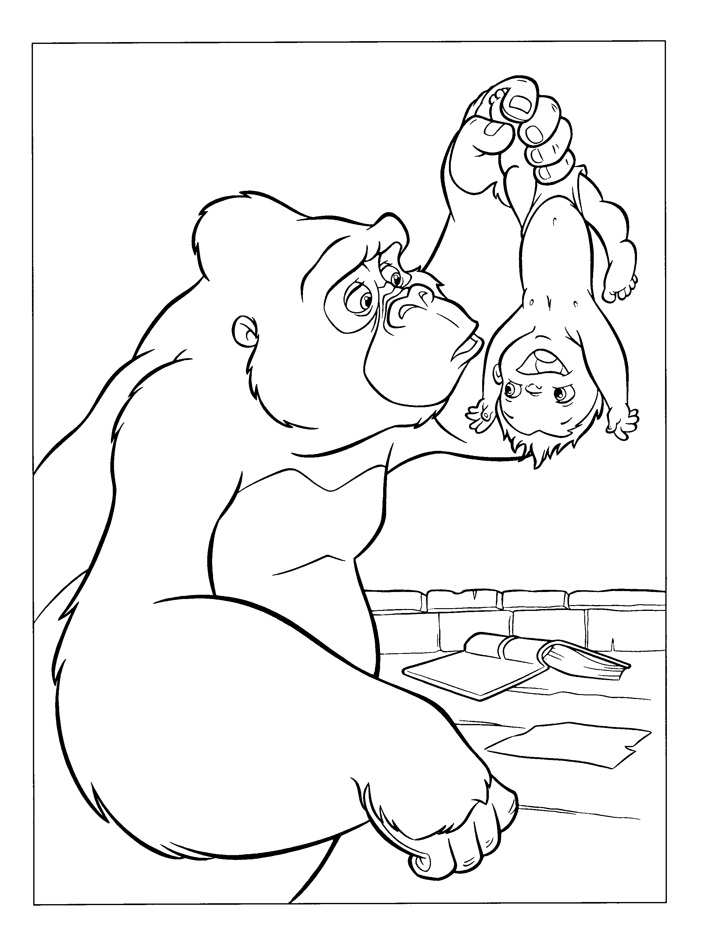 Tarzan kolorowanki
